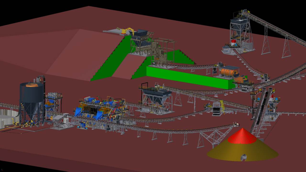 3D design of mineral engineering-HOT Mining