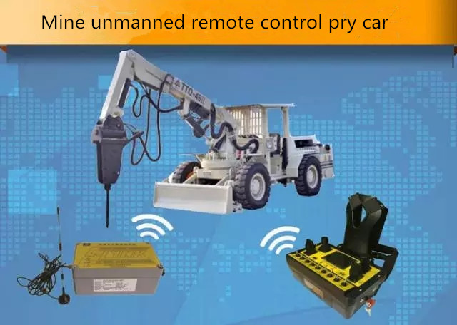 Mine unmanned remote control pry car-Beijing Hot Mining Tech Co.,Ltd